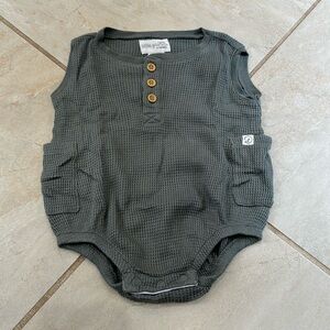 Carters Little Planet waffle knit one piece